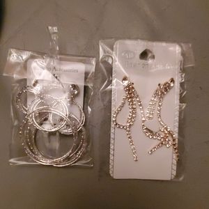 Glam pierced earrings